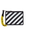 OFF-WHITE DIAGONAL LEATHER CLUTCH