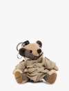 Burberry Beige Vintage Check Thomas Trench Keychain In Beige