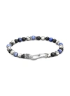 JOHN HARDY 'CLASSIC CHAIN' JASPER ONYX STERLING SILVER BEAD BRACELET