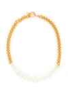 KENNETH JAY LANE PEARL CHAIN NECKLACE