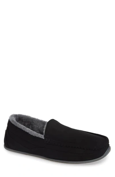 Deer Stags Spun Slipper In Black