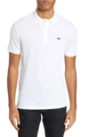 Lacoste Short Sleeved Polo T Shirt White In White