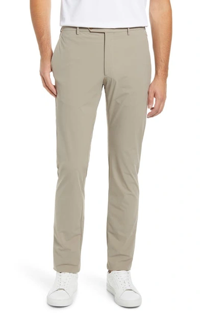 Zanella Noah Stretch Active Slim Fit Technical Trousers In Off White