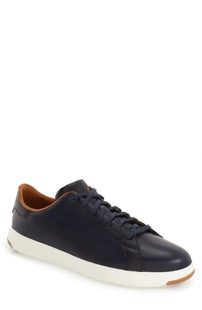 Cole Haan Grandpro Tennis Sneakers In Black-british Tan