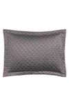 Matouk Nadia Boudoir Sham In Charcoal