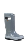 Bogs Skipper Solid Waterproof Rain Boot In Gray