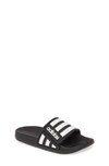 Adidas Originals Adidas Big Kids' Adilette Comfort Adjustable Slide Sandals In Black/white