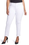 Curves 360 By Nydj Slim Straight Leg Ankle Jeans In Optic White