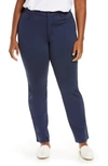 Nydj Marilyn Straight Ponte Knit Pants In Evening Tide