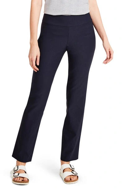 Nic + Zoe Wonderstretch Straight Leg Pants In Blue