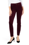 Kut From The Kloth Diana Stretch Corduroy Skinny Pants In Wine