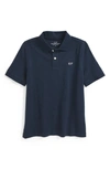 Vineyard Vines Kids' Classic Cotton Piqué Polo In Vineyard Navy