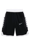 Nike Boys' Elite Stripe Short - Little Kid In Black/ White