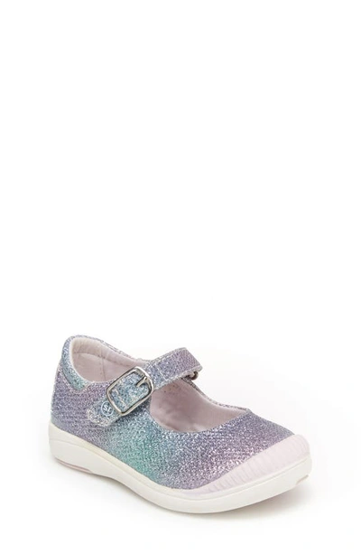 Stride Rite Kids' Reagan Glitter Mary Jane In Rainbow Multi