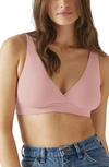 Bravado Designs Womens Rose Clay Ballet Stretch-recycled-nylon Nursing Bra