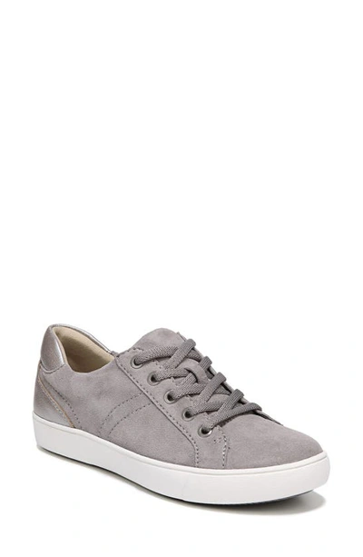 Naturalizer Morrison  Womens Leather Lifestyle Casual And Fashion Sneakers In Grey Fog Suede