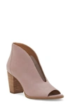 Lucky Brand Joal Bootie In Dusty Rose Leather
