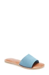 Beach By Matisse Coconuts By Matisse Cabana Slide Sandal In Light Blue Suede