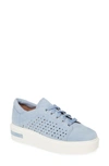 Linea Paolo Kendra Platform Sneaker In Sky Blue Suede