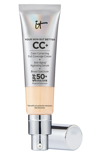 It Cosmetics Mini Cc+ Cream Full Coverage Color Correcting Foundation With Spf 50+ Light 0.4 oz/ 12 ml