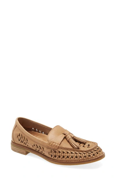 Sperry Seaport Penny Loafer In Tan Leather