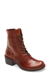 Fly London Milu Lace-up Leather Boot In Brick Leather