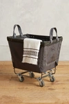 Steele Canvas Basket Corp. Small Mobile Canvas Bin By  In Grey Size S