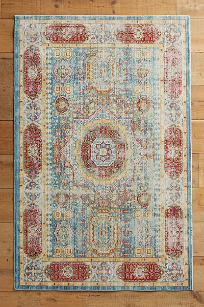 Anthropologie Trudain Rug By  In Blue Size Square