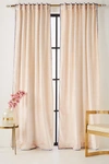 ANTHROPOLOGIE ADELINA VELVET CURTAIN BY ANTHROPOLOGIE IN WHITE SIZE 50X63,45463095AA