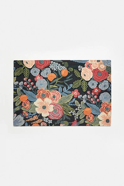 Rifle Paper Co . X Loloi Joie Garden Party Rug By . In Blue Size 5x8 In Blue