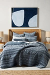 ANTHROPOLOGIE LUSTERED VELVET ALASTAIR QUILT BY ANTHROPOLOGIE IN SILVER SIZE KG TOP/BED,45407355AA