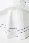 ANTHROPOLOGIE MODERNA LINEN BED SKIRT BY ANTHROPOLOGIE IN WHITE SIZE FULLSKIRT,45407384AC