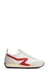 Rag & Bone Retro Runner Sneaker In Off White/red