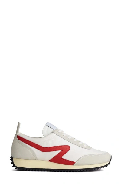 Rag & Bone Retro Runner Sneaker In Off White/red