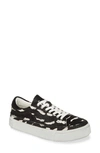 Allsaints Trish Genuine Calf Hair Platform Sneaker In Zebra Print Calf Hair