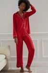 Eberjey Gisele Red Jersey Pyjama Set In Red