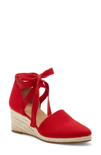 Cc Corso Comor Cc Corso Como Romley Wedge Sandal In Mars Red Fabric