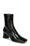 Vince Women's Koren Square-toe Leather Ankle Boots In Black Patent