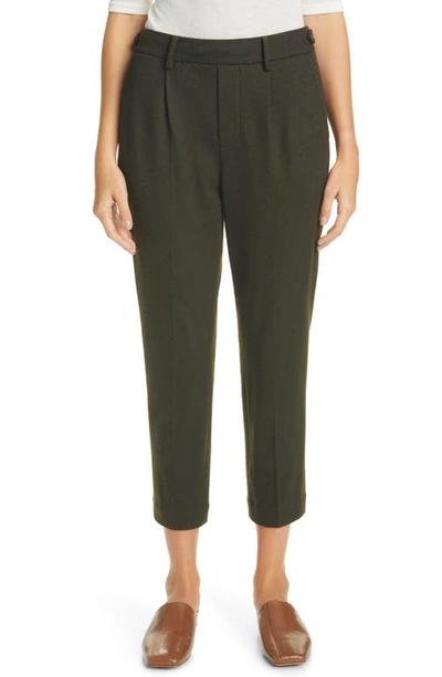 Vince Cozy Wool Blend Pull-on Pants In Olive