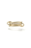 Spinelli Kilcollin Women's Sonny 18k Yellow Gold & Diamond 3-link Ring In Yellow Gold,white Diamonds
