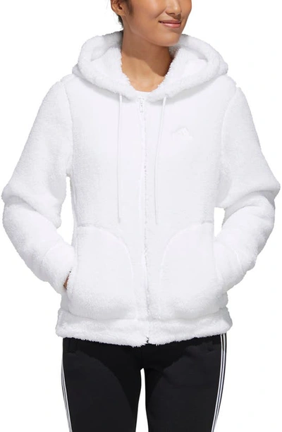 Adidas Originals Adidas Women's Zip Hoodie In White