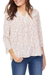 Curves 360 By Nydj Perfect Blouse In Lauderdale Ditsy