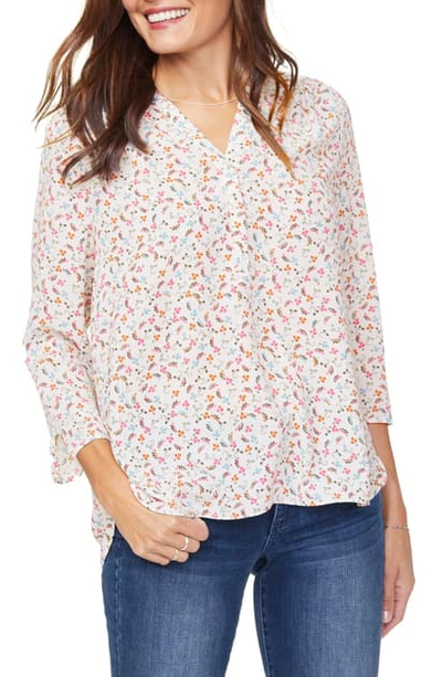 Curves 360 By Nydj Perfect Blouse In Lauderdale Ditsy