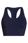 Zella Studio Lite Longline Bra In Dnu-navy Nightfall