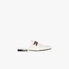 GUCCI WHITE PRINCETOWN LEATHER MULES - WOMEN'S - CALF LEATHER,629084CQXM015425234