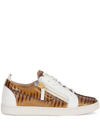 GIUSEPPE ZANOTTI GAIL SNAKESKIN-EFFECT SNEAKERS