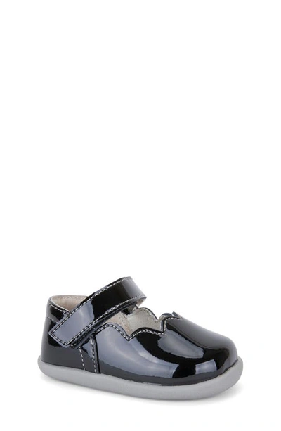 See Kai Run Kids' Girls' Savannah Mary Jane Flats - Baby, Toddler In Black Patent