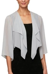 ALEX EVENINGS HANKY BOLERO CARDIGAN,370213