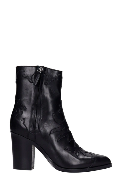 The Seller Texan Ankle Boots In Black Leather