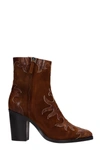 THE SELLER TEXAN ANKLE BOOTS IN BROWN SUEDE,11622011